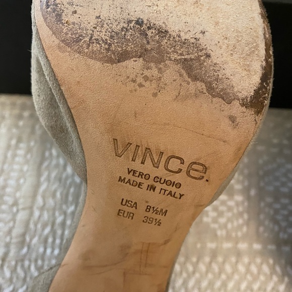 Vince Celeste Woodsmoke D’Orsay Suede Heels sz 8.5 - Picture 4 of 8